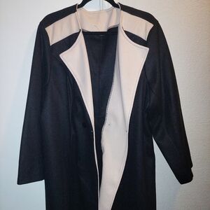 Two tone Double Breasted Overcoat  SHEIN sz 3XL $20 GLENN HEIGHTS TX PPU OR SHIP